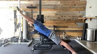 Leaning Alternating Overhead Press