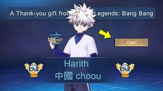 THANK YOU MOONTON FOR THIS NEW HARITH KILLUA SKIN!! HARITH HUNTER X HUNTER GAMEPLAY - MLBB