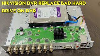 How To Change Or Install Hard Drive In DVR (CCTV) HIKVISION DVR Replace BAD Hard drive on DVR