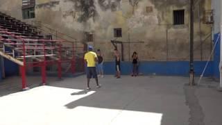 Rafael Trejo Boxing Gym in Cuba - training feet movement