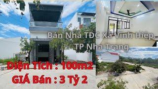 Bán Nhà Đẹp Tái Định Cư Vĩnh Hiệp, Tp Nha Trang. Cách Võ Nguyên Giáp 350m. 100m đường rộng 13m. 3ty2