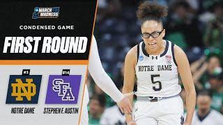 Notre Dame vs. Stephen F. Austin - First Round NCAA tournament extended highlights