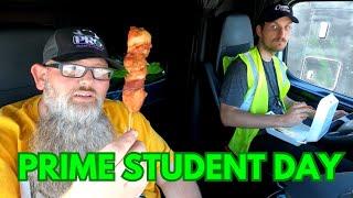 A day as a Prime Inc. student. Becoming a class A CDL driver.