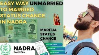 How to Change Martial Status In NADRA 2024 @kuchsikhokuchsikhaowithdan1399