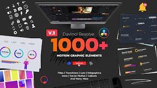 Motion Graphic Pack ( Davinci Resolve Template ) AE Templates