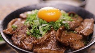 究極美味日式燒肉丼｜居酒屋人氣丼飯自己做｜【COOKY日式料理】Beef Donburi