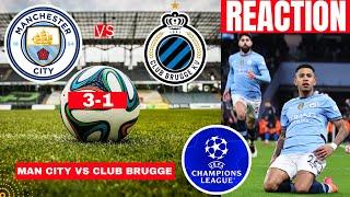 Man City vs Club Brugge 3-1 Live Stream Champions League Football UCL Match  Score 2025 Highlights