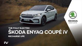 An electric coupe for electric mornings. The ŠKODA ENYAQ COUPÉ: FIRST LOOK