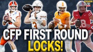 College Football Playoff First Round LOCKS | Tennessee-Ohio State | Clemson-Texas | Cover 3