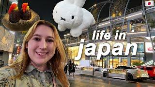 living in japan  | cherry blossoms, shopping, and walking around tokyo at night 