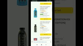 prime in indian Amazon | india | amazon |  #ksi #loganpaul #india #primehydration #amazon #juice