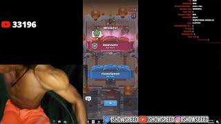 iShowSpeed RAGES At Clash Royale Laugh 