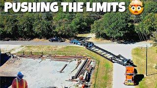 HEAVY HAUL#76 PUSHING THE LIMITS.. LOADING 145,000LBS ON NEW TRAILER