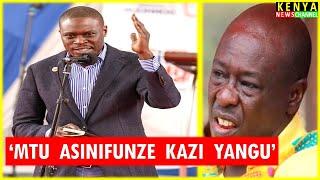 ANGRY Sakaja reacts to Gachagua in front of Ruto today in Church at Nairobi