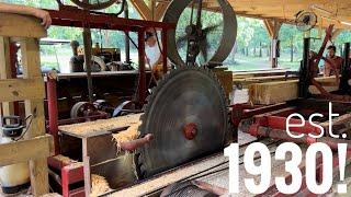 Operating a 1930’s saw mill!