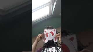 Kittydog rose mask that I made (I'm a kittydog rose)