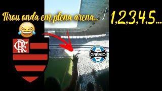 TORCIDA DO FLAMENGO PROVOCANDO A DO GRêMIO EM PLENA ARENA