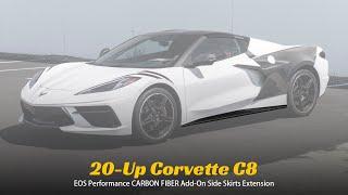 Extreme Online Store For 2020-Up Chevrolet Corvette C8 Carbon Fiber Add On Side Skirts