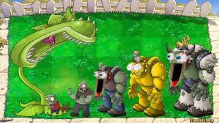 New Plant SUPER CHOMPER Vs Giga Gargantuar Vs Dr Zomboss Plants Vs Zombies Battlez