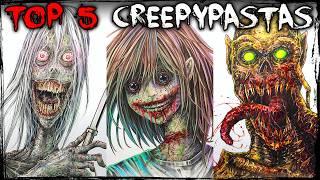 Drawing & Reading Top 5 CREEPYPASTA Stories  ️