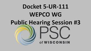 Docket 5-UR-111 Public Hearing Session