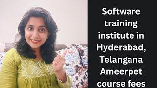 Naresh it institution Ameerpet Hyderabad course fees details