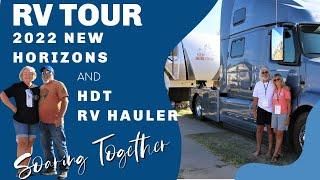 RV LIFE, 2022 NEW HORIZONS 5TH WHEEL and HDT RV HAULER TOUR, Soaring Together