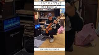 여행가 스티브의 한국에서의 일상 : Guitar 가지고 놀기