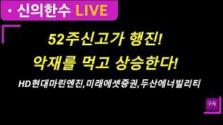 [신의한수] 52주 신고가! 주도주와 함께하라!! [부자아빠출현] #현대건설 #두산에너빌리티#미래에셋증권 #hd현대마린엔진