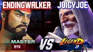 SF6 ▰ ENDINGWALKER (Ryu) vs JUICYJOE (JP) ▰ High Level Gameplay