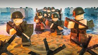 Epic D-DAY Invasion on Omaha Beach in this WW2 Battle Simulator in Roblox!