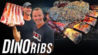 THE BEST SMOKED BBQ BEEF RIBS RECIPE - DINO STYLE  | DADS THAT COOK