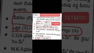Physics in telugu /physical science/AP TET/AP DSC/TS DSC/TSTET/C-TET/All compititive exams