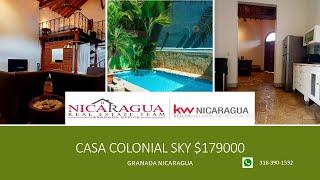 Bienes Raices Nicaragua - Granada Se vende Casa Sky Colonial $179000