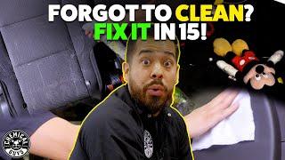 Interior Stains and Messes? Clean Your Car In 15 Minutes Or Less!