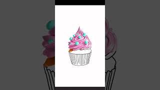 Art reveal!! Rainbow cupcake     #artblog #illustration #procreate #procreateart #dailyart