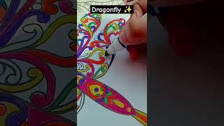 It's time for dragonfly ️... #Art #colouring #trending ||krishna Ideas  ||