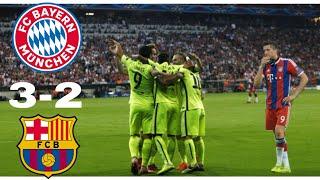 Bayern Munich vs Barcelona 3-2 highlights & goals  UCL 2014-2015