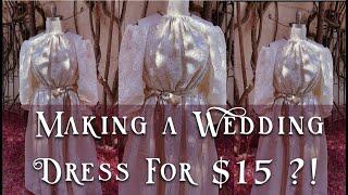 Creating a Wedding Dress for $15 ?! #shorts