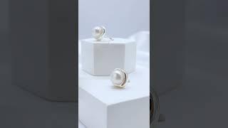 Radiant Elegance! SUNFEEL 925 Silver Pearl Earrings#jewelry