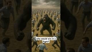 1 Gorilla vs 100 Men