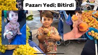 Enver Yiğit ile PAZAR VLOGU | NE GÖRDÜYSE YEDİ