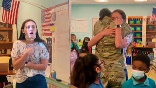 Military Mom Surprises Daughter at School After Iraq Tour