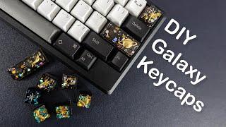 DIY Galaxy Resin Keycaps | Mechanical Keyboards