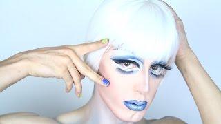 Boy to Drag Queen : Electric Blue Cut Crease