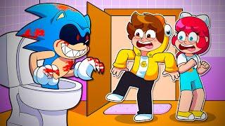 SONIC EXE SALE de mi BAÑO  en Minecraft 