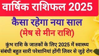 वार्षिक राशिफल 2025, मेष से  मीन तक तक सभी की स्थिति बदलने वाली है |