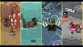 All special Heroes in Kingdom Rush #kingdomrush #applearcade #towerdefence