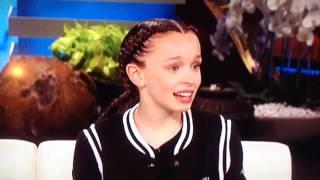 Taylor Hatala Kyndall Harris on Ellen show panda