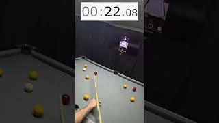 Clearing the table in less than 60 seconds  #pool #englishpool #attacking8ball #skills #billiards